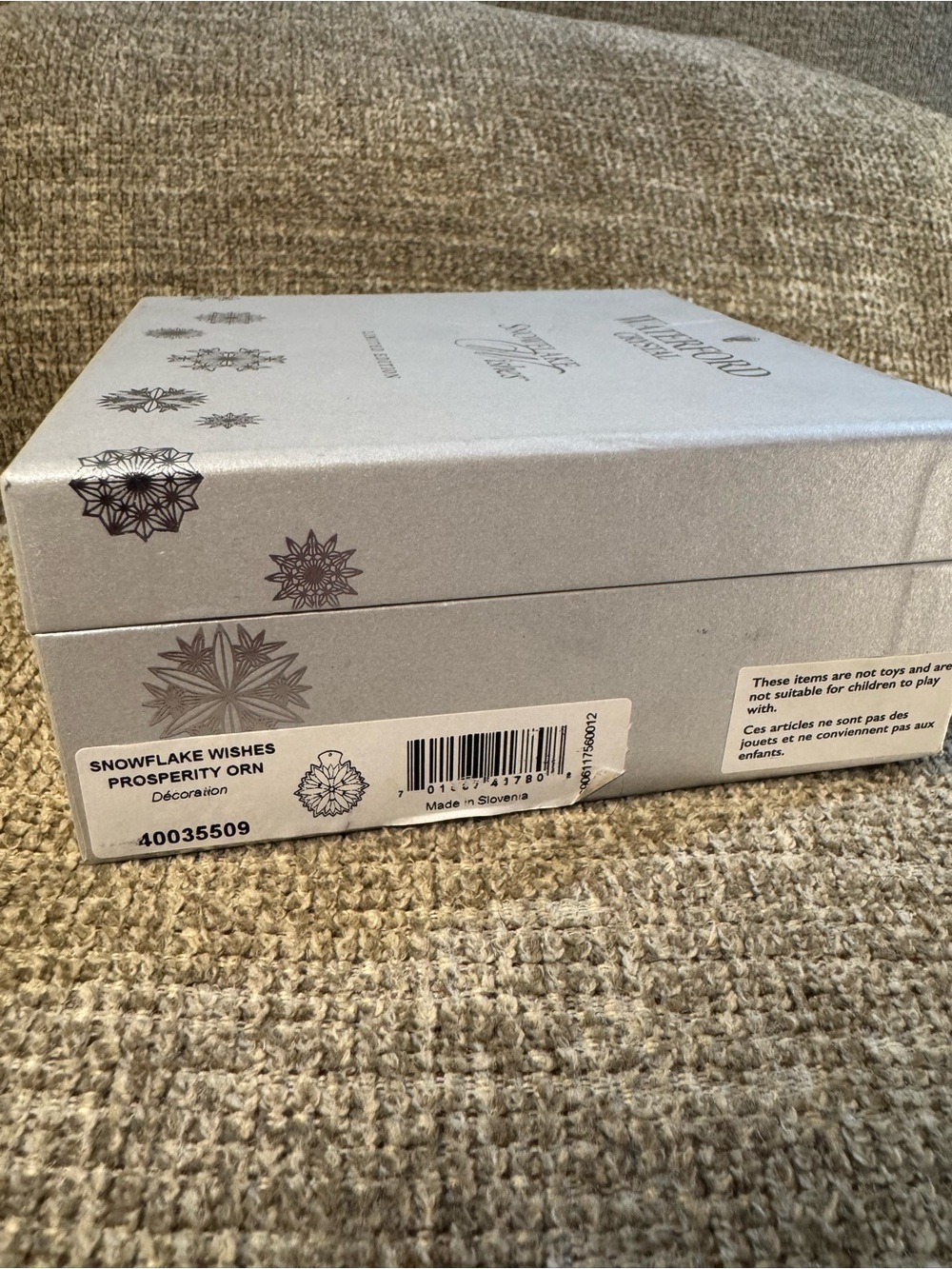 Waterford Crystal Snowflake Wishes Prosperity Christmas Ornament 2019 - Picture 10 of 10